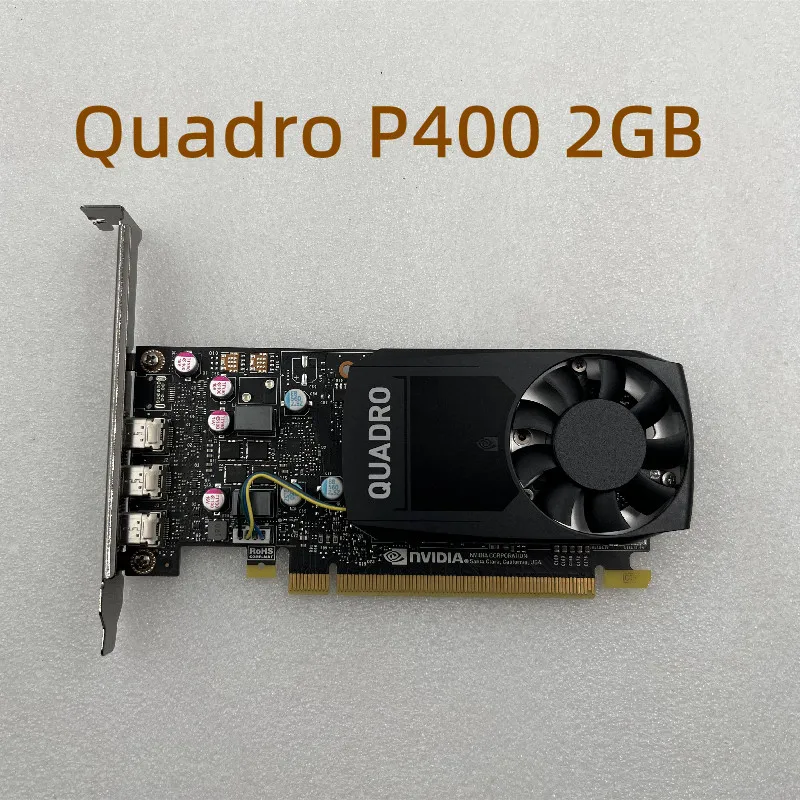 Original Quadro P400 2GB Professional Graphics Graphics Card For Design 3D Modeling Rendering CAD/PS 4K Drawing