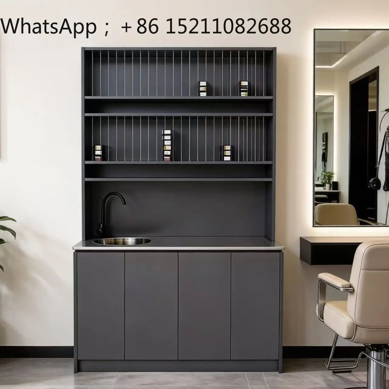 LLY hair salon acrylic dye cream cabinet barber shop special dye cream integrated storage cabinet