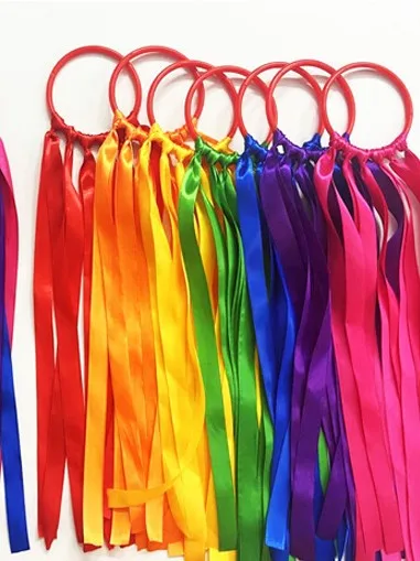 Rainbow Dancer Kite Colorful Ribbon Ribbon Toy Ribbon Bracelet Sports Props Sporting Goods