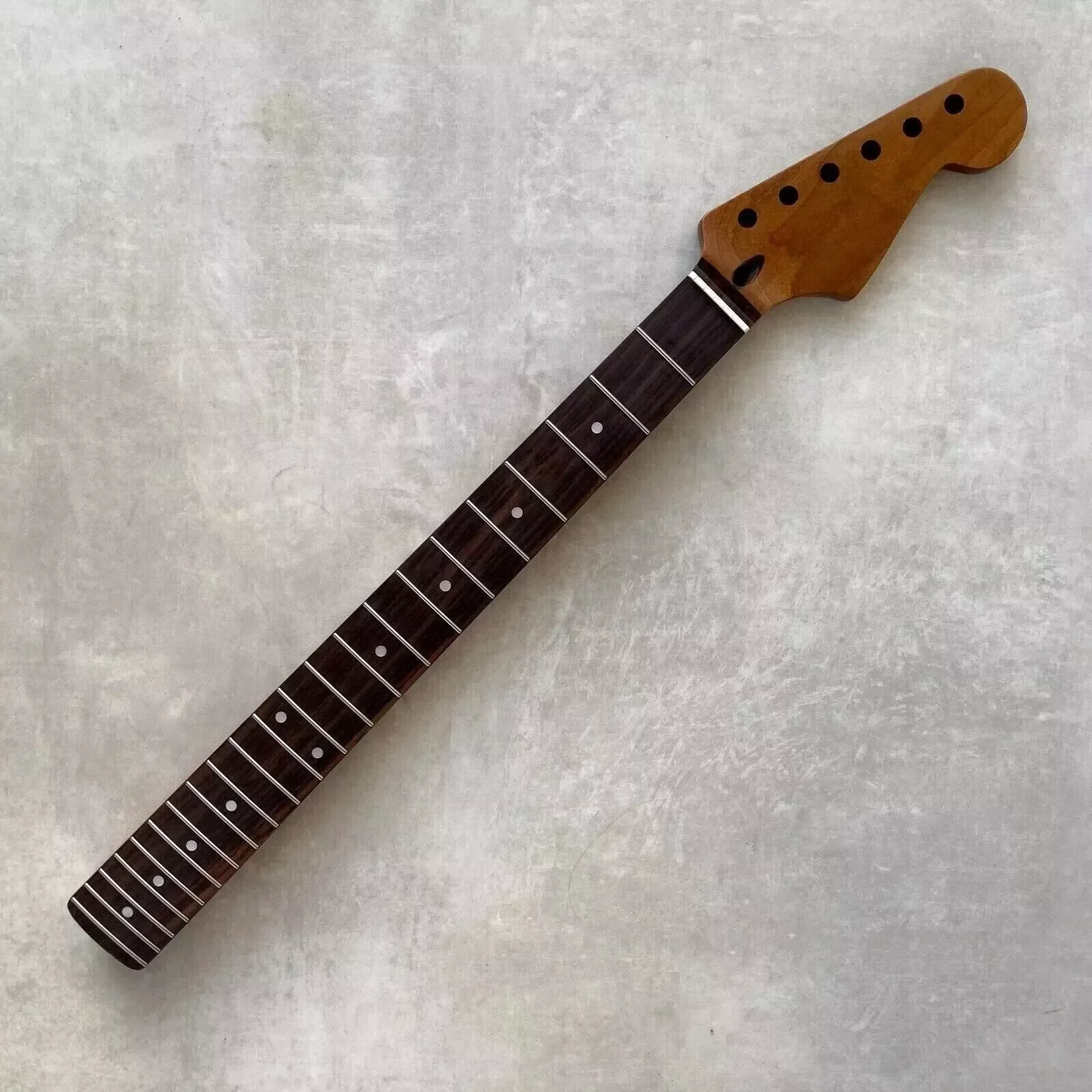 

22 Fret Roasted Maple Electric Guitar Neck Rosewood Fretboard