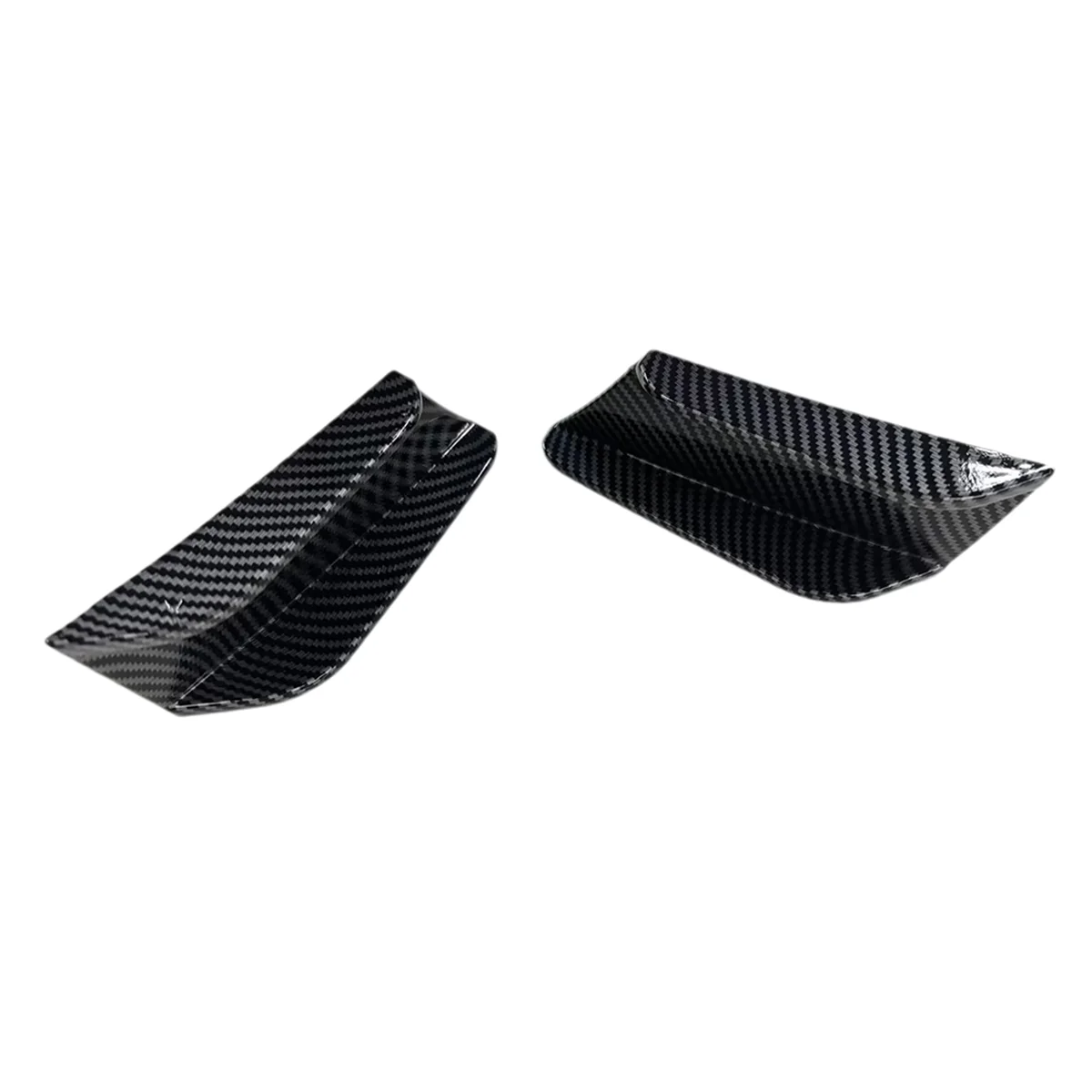 Car Front Bumper Side Splitter Spoiler Canards Trim for 4 Series G22 G23 2020+ Carbon Fiber Pattern