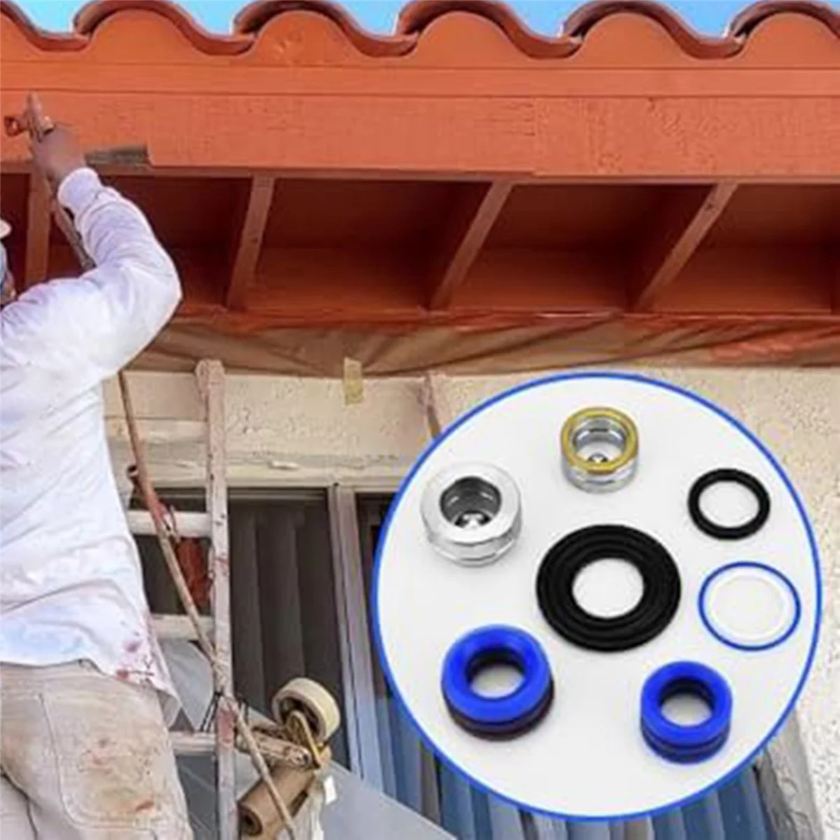 WORTHOWN-248212 طقم تصليح المضخة لبخاخ الطلاء Gracoairless Ultra Max II 695 795 Linelazer 3900 ما بعد البيع 6Set