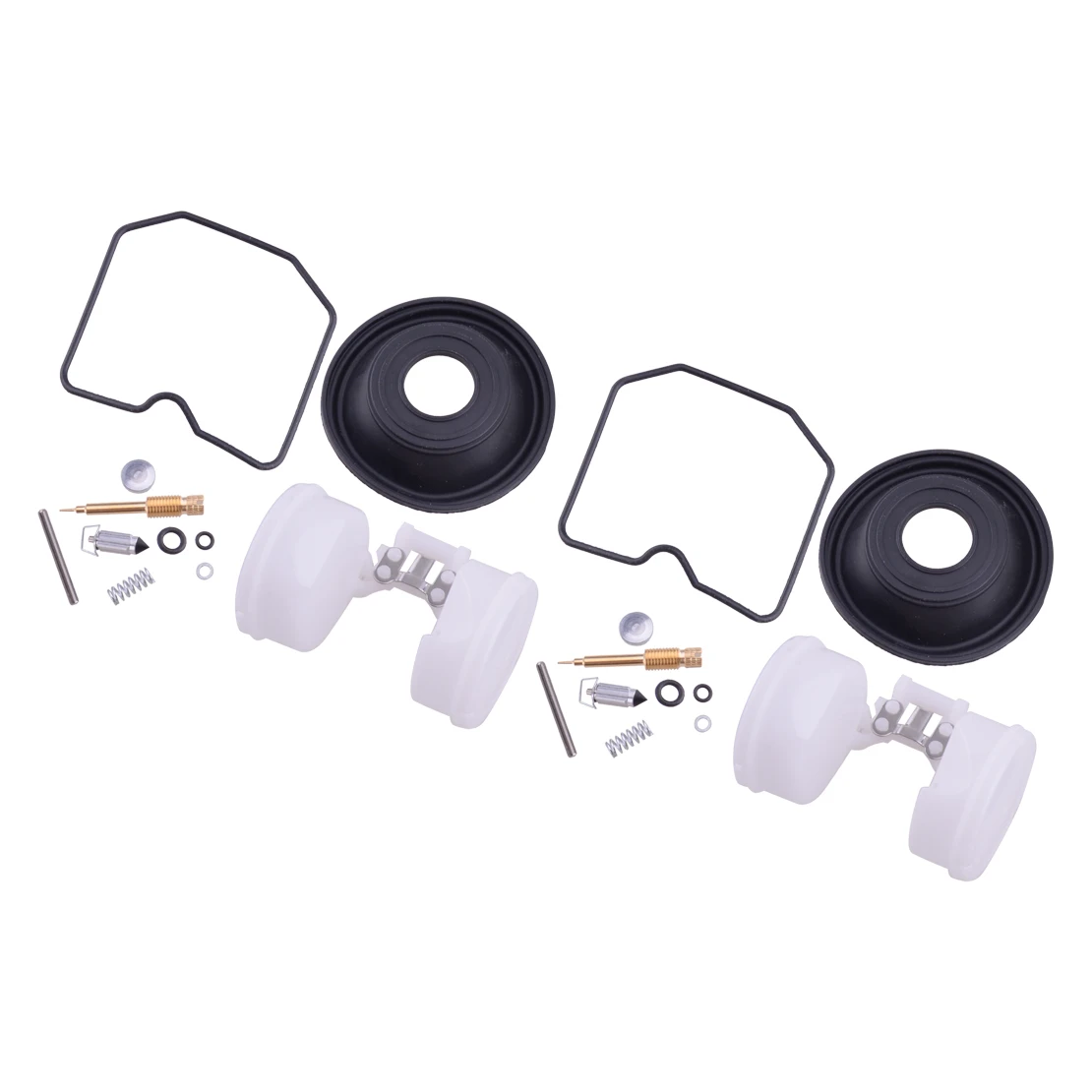 2 Set Motorcycle Carburetor Repair Carb Rebuild Kit Float Diaphragm fit for Kawasaki 454 LTD EN450 1985 1986 1987 1988 1989 1990