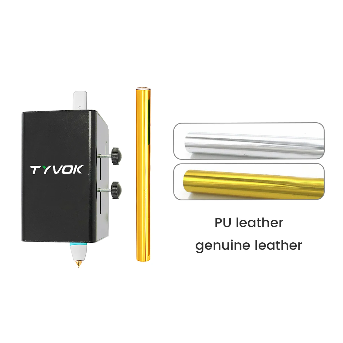 Tyvok Versatile Adjustable Heated Hot Foil Pen USB Gold Pen Multi-function Thermal Stamping Pen and Thermal Stamping Roll Set