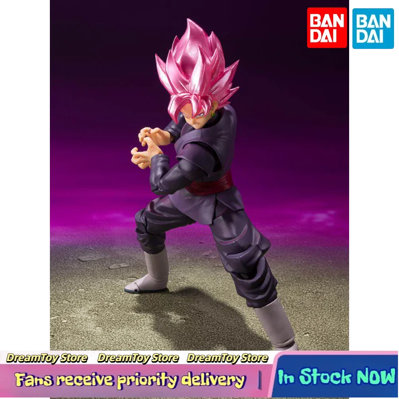 

【In Stock】Bandai S.H.Figuarts Dragon Ball Goku Negro Super Saiyan Rose Action Dolls Animation Model Toys Collection Gifts