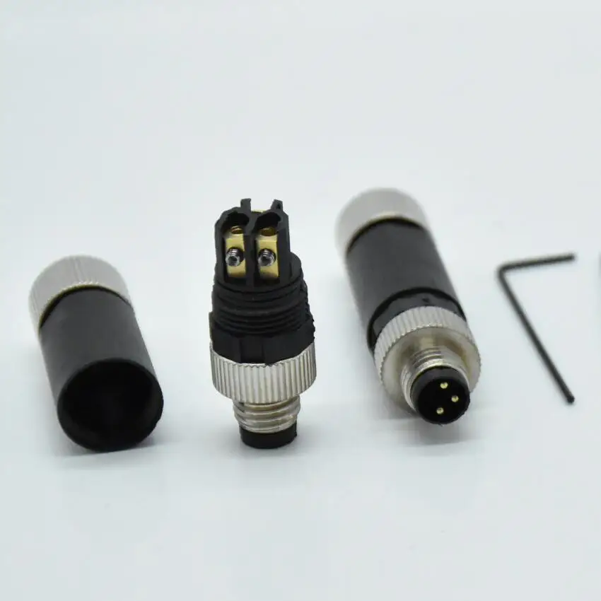 M8 connector male and female 3-4 pin waterproof aviation plug - M8 aviation plug Electronic Accessories & Supplies