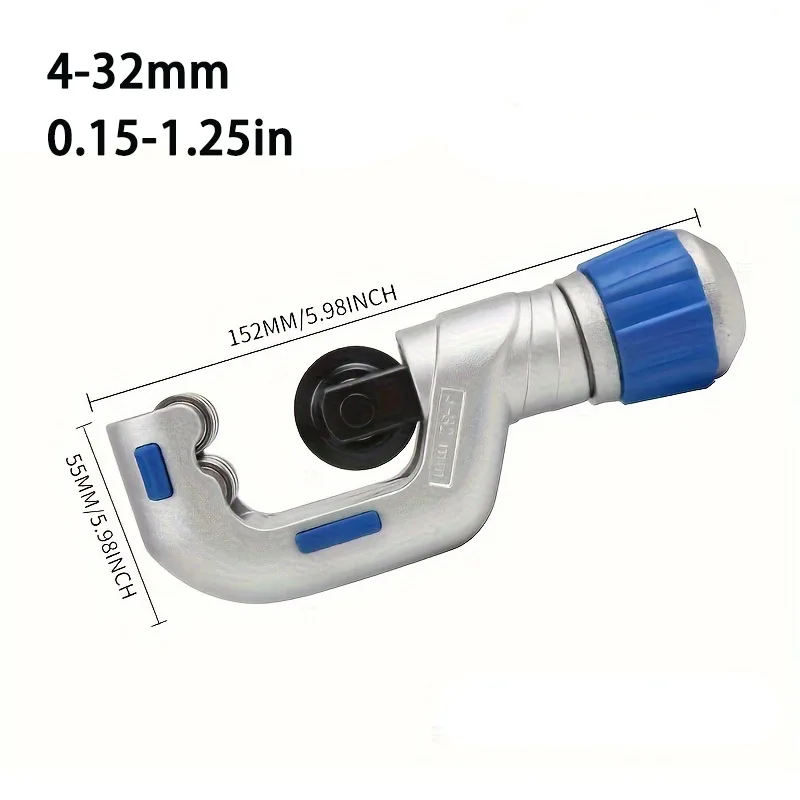 Tube Cutter,4-32mm/3-16mm Stainless Steel Ball Bearing Pipe Cutter Tube Cutting Tool for Copper Aluminum Stainless Steel Compact