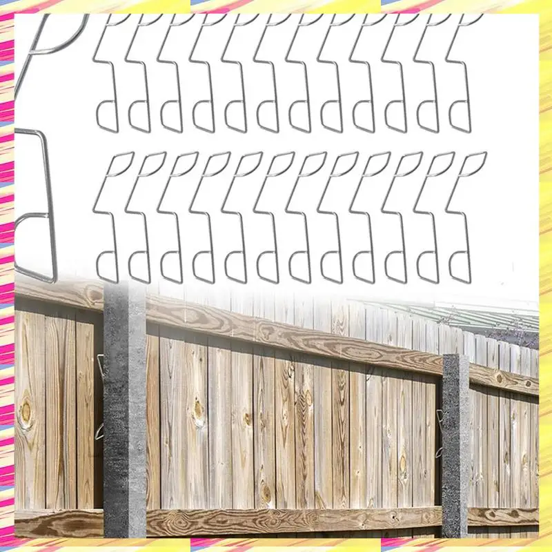 

ABJJ 25 Pcs Fence Panel Clips, Fence Panel Wedges To Stop Fence Panels Rattling, Fence Wedges To Stop Banging