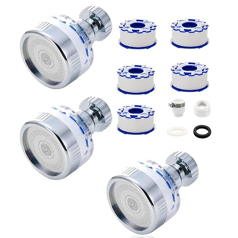

ABWZ-Sink Water Filter Faucet: 360° Rotating Faucet Filters Purifier Kitchen Tap Filtration For Home Bathroom (3Pack)
