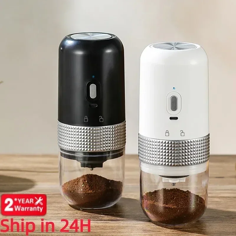 New Xiaomi Portable Electric Coffee Grinder Home USB Small Automatic Coffee Bean Grinder Coffee Bean Grinder Kitchen Tools