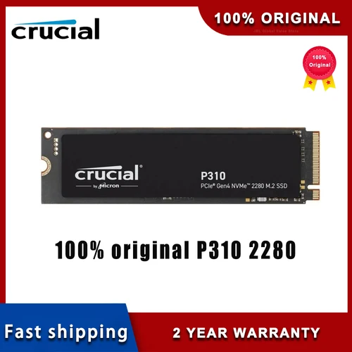 Imagen 1 del producto Crucial P310 M.2 2280 1TB 2TB SSD PCIe Gen4 3D NAND NVMe Disco duro 2TB Unidad de estado sólido interna para computadora portátil de escritorio