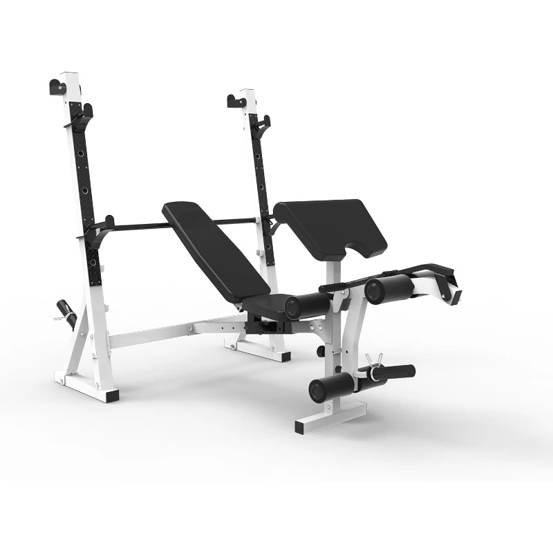 Weight Bench with Preacher Curl Pad and Leg Developer for Full-Body Workout