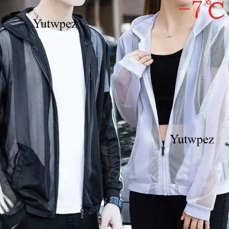 Outdoor-Wanderjacke Sommer UPF50+ UV-Sonnenschutz Hautschutzjacke Herren Ultraleichte Sport-Kapuzenjacke Atmungsaktive Freizeitjacke
