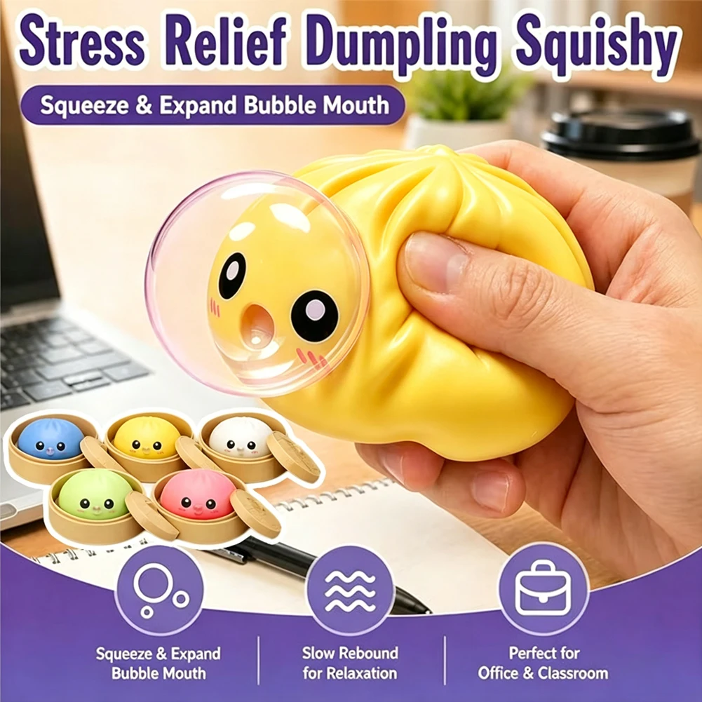 Kids Toys Dumplings - Sıcak Mantı Şeklinde Baloncuk Çıkaran Oyuncak