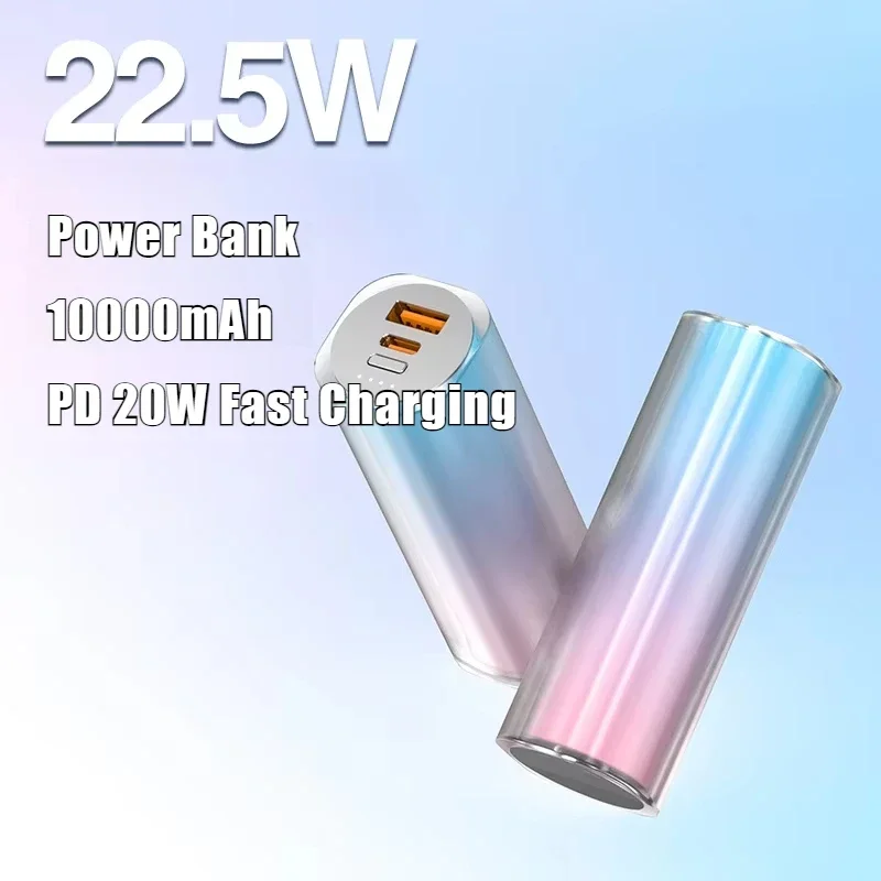 

Newest Portable Power Bank 10000mA External Battery Charger Cases PD 22.5W Fast Charging for Samsung Xiaomi iPhone Series Type-C