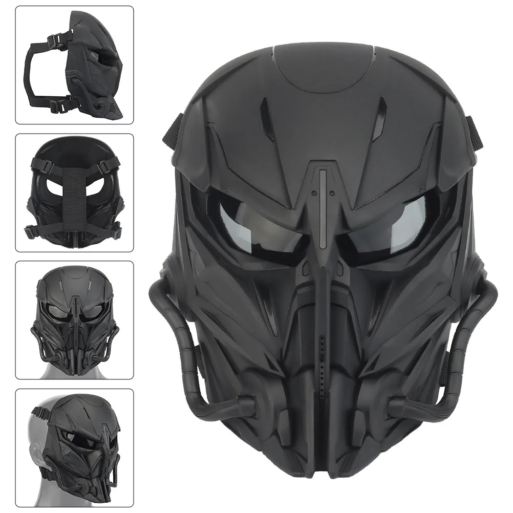 

Mask Gaming Full Cover Costume Face Masks Cosplay Halloween Men Nylon Futuristic Costumes
