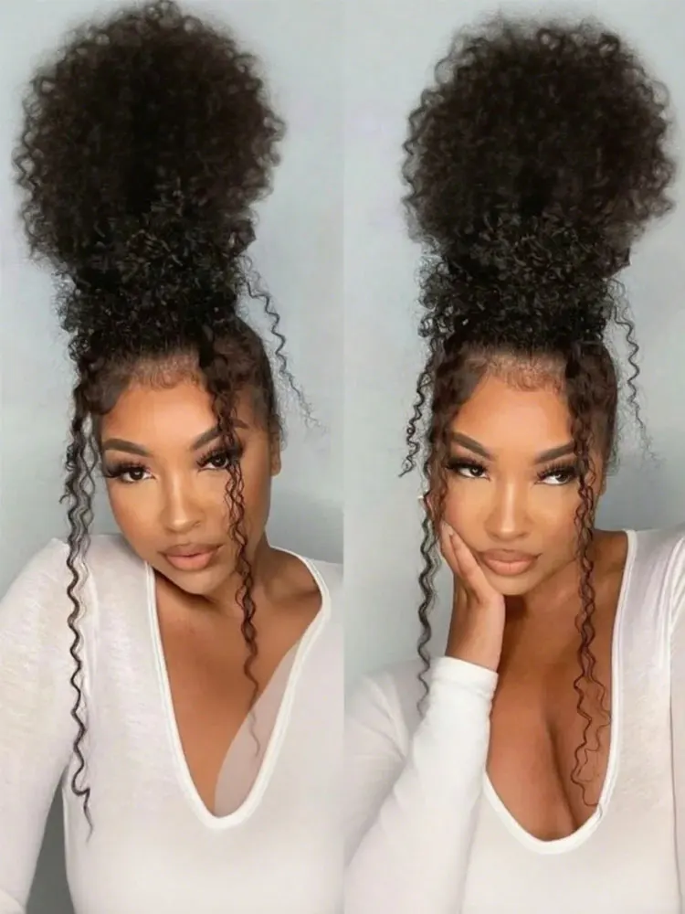 36 Inch Deep Wave Lace Front Wigs 250% Density Glueless Human Hair Wig Pre Plucked Brazilian HD Transparent Lace Frontal Wig