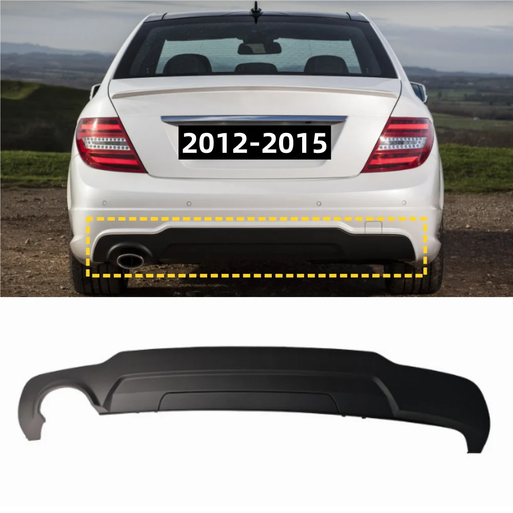 For Mercedes Benz C-Class W204 2012-2015 Rear bumper lower lip spoiler: A2048853738