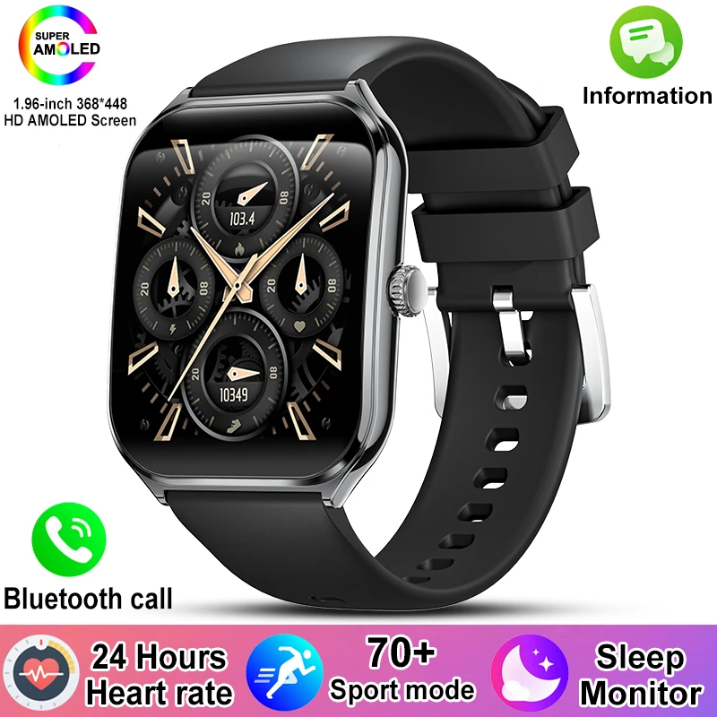Neue Für OPPO Ultra Dünne Smart Uhr Männer AMOLED HD Bildschirm Zeigen Immer Zeit Herzfrequenz Bluetooth Anruf Sport Wasserdichte Smartwatch