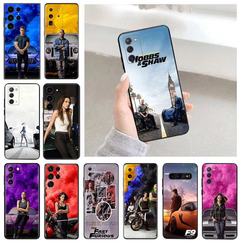 Cases For Samsung S24 Galaxy S21 FE S22 S23 Ultra 5G S20 Plus S10 Lite Fast Furious 9 Paul Luxury Soft Phone Case Cover