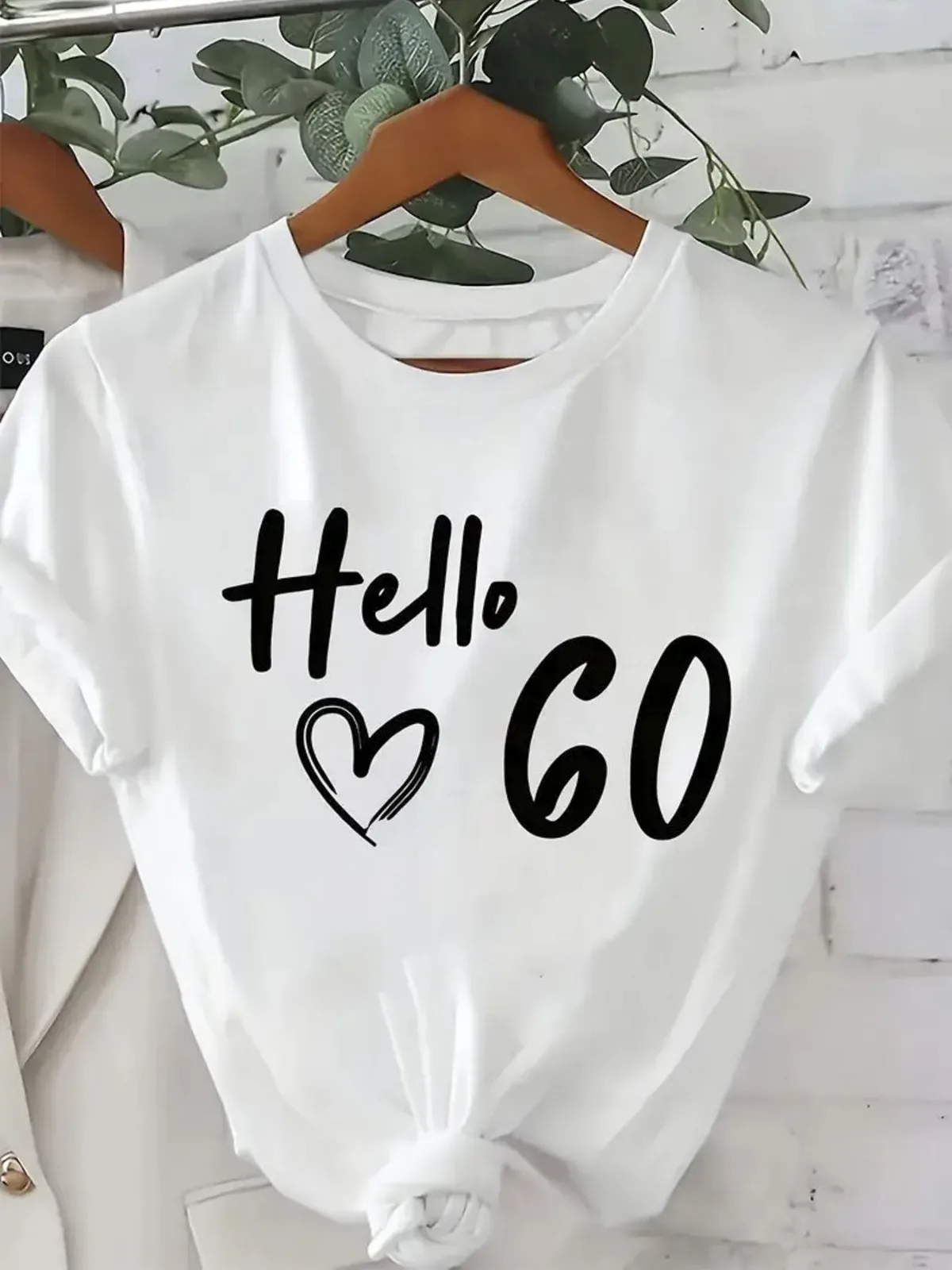 

Women's T-shirt Pure Cotton Pattern Printed Round Neck Short Sleeved Summer Breathable Comfortable T-shirt Perfect Holiday Gift