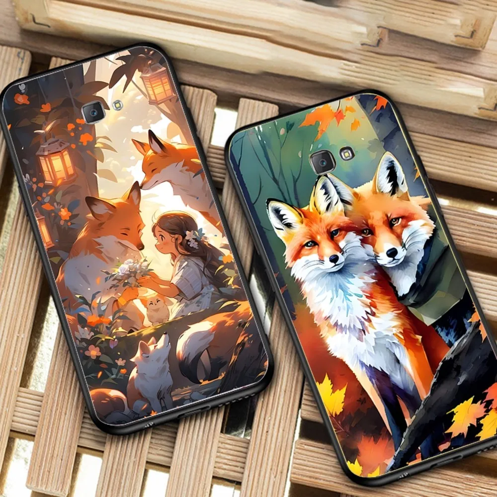 Cute Cartoon Animal Fox Phone Case For Samsung J 7 plus 7core J7 neo J6 plus prime J6 J4 J5 Mobile Cover