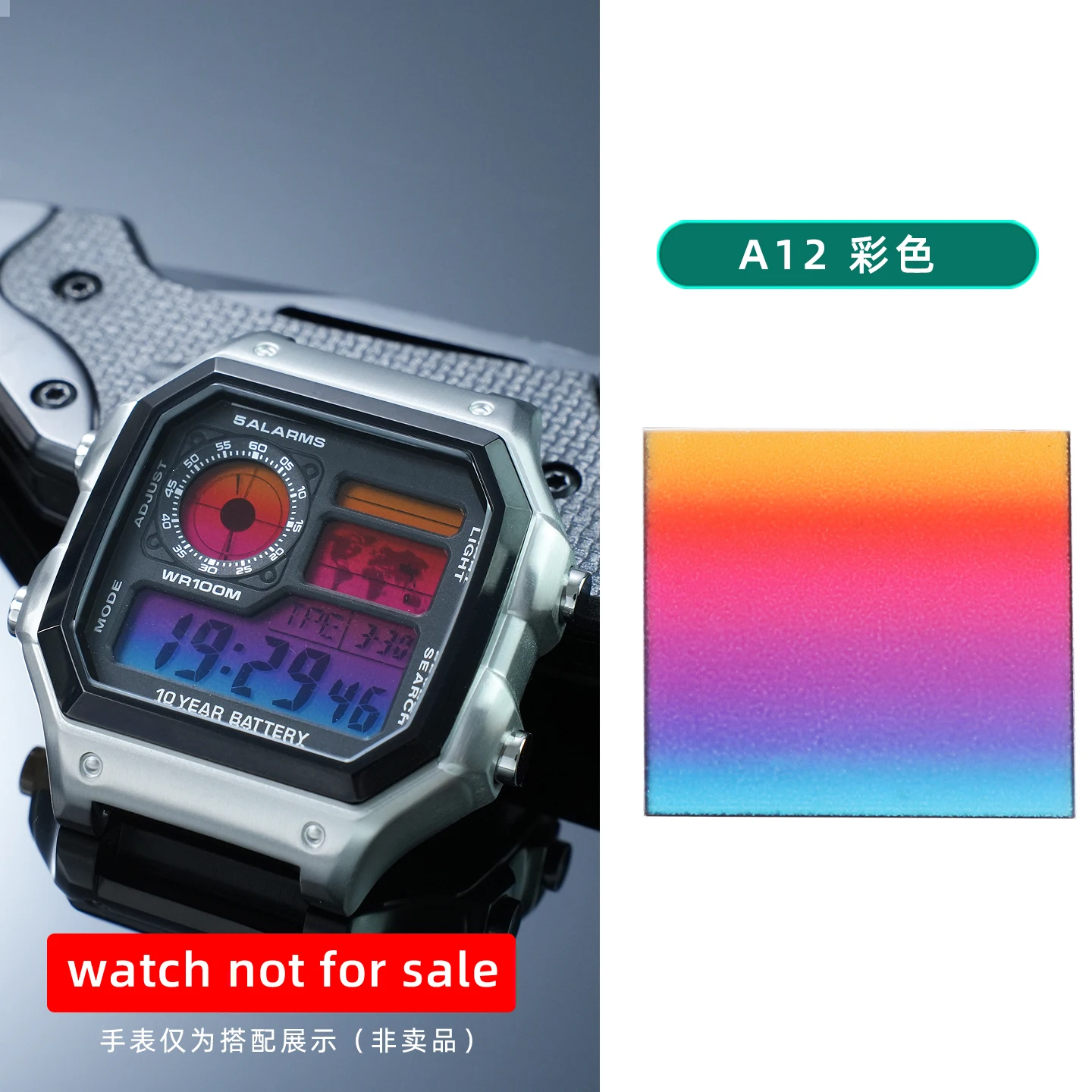 AE1200 Bildschirm-Farbwechsel-Aufkleber für Casio 3299 AE-1200 AE1300 DIY Ins-Style Bildschirmfarbe HD-Folienaufkleber Modifikationszubehör
