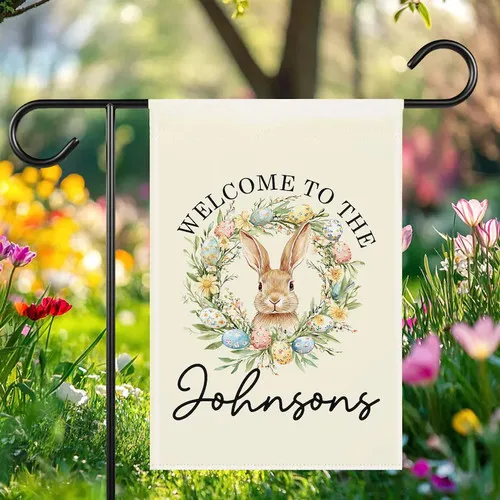 Personalized Easter Flag Custom House Garden Yard Decor Double UUI GGX