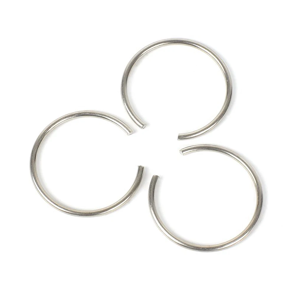 10Pcs 0.7mm Diameter SUS304 Stainless Steel Round Wire Non-standard Snap Rings Hole Retainer Circlips for Shaft