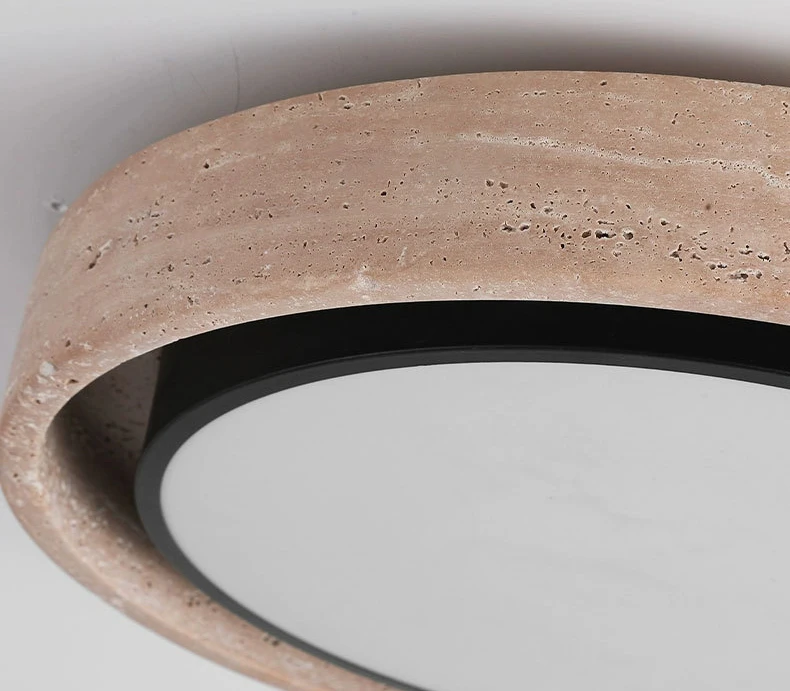 Minimalist Natural Stone LED Ceiling Light 40 50CM