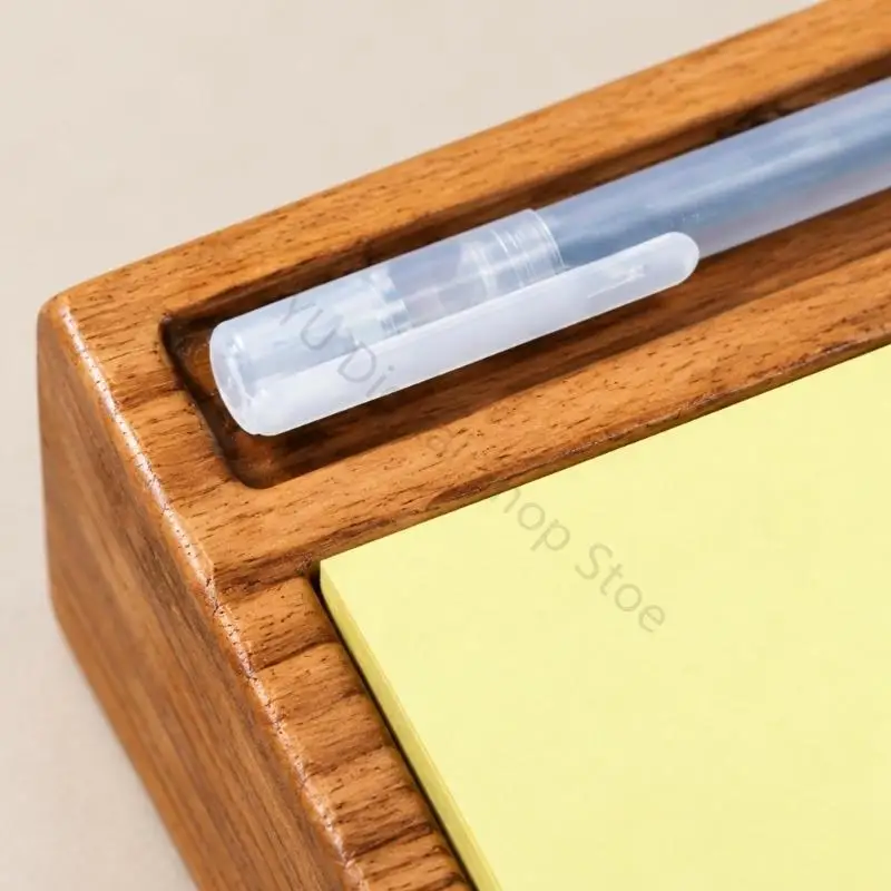 96BA Desktop Note and Pen Organizers in with Separate Storage Areas, Sanded Finish and Rounded Edges for Office or Home