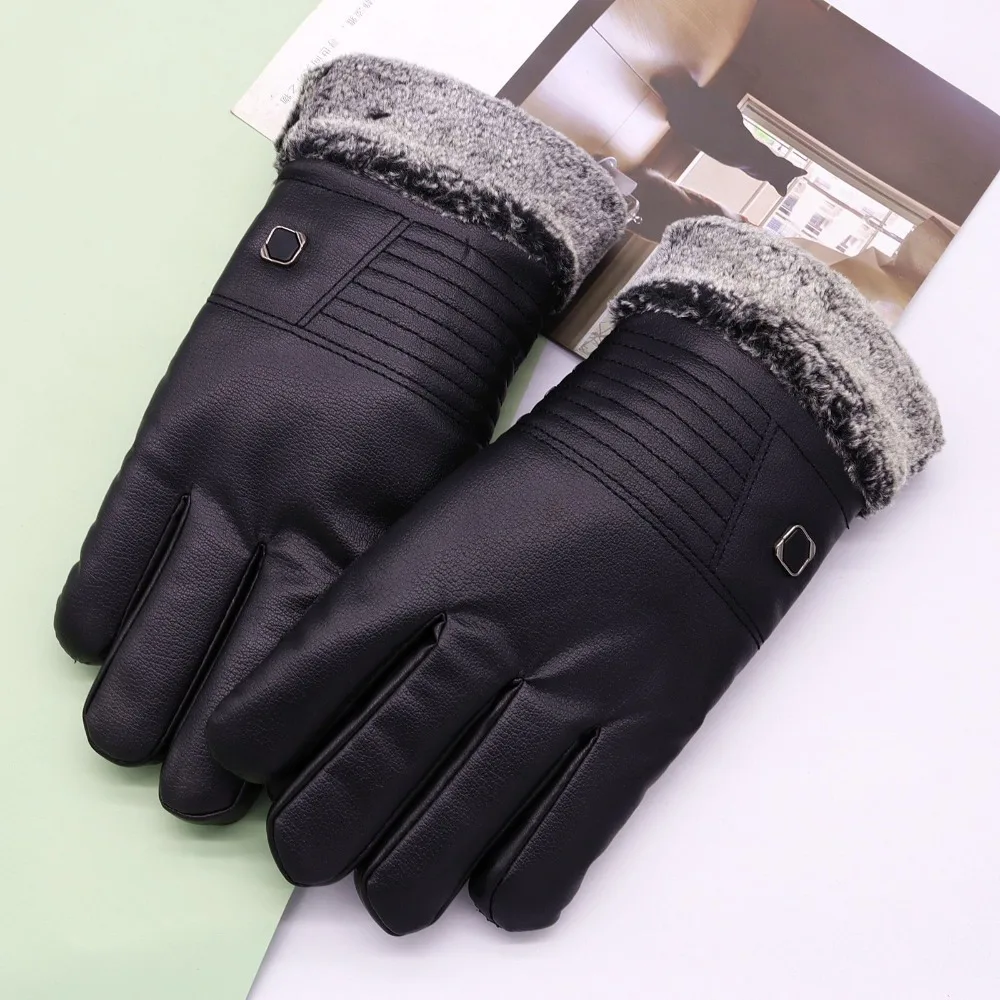 New Touchable Screen Winter Gloves Warm Full Finger Driving Mittens Waterproof Windproof Cold Proof Gloves Unisex