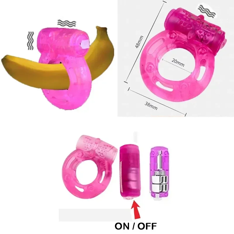 Anillo de silicona para pene, ropa interior Sexy manos libres para hombres, equipo de masturbación de clítoris, anillo Testicuzzi, vibrador para mujeres Bh's