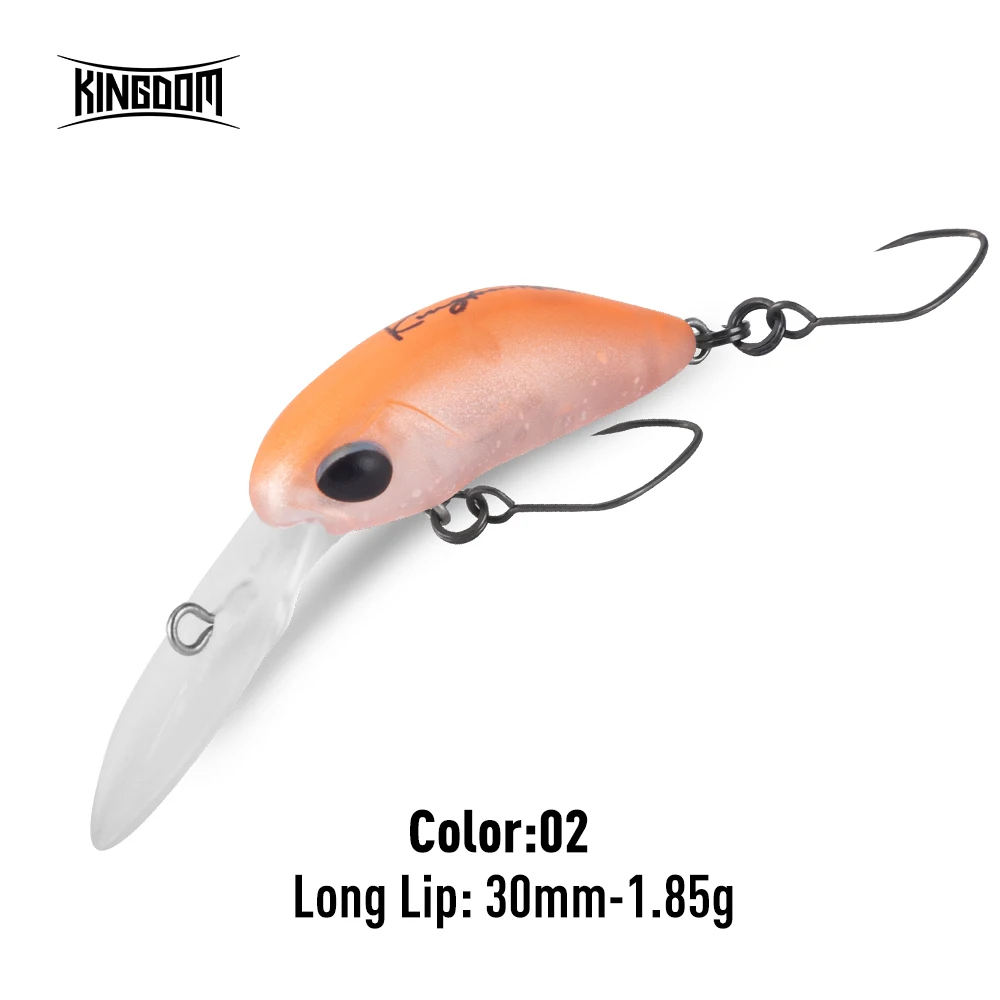 Kingdom Micro Expert Minnow-Köder, 1,7 g, 1,85 g, neues Design, künstliche Lippen-Wobbler aus Hartplastik, Wobbler zum Forellen-Barschangeln