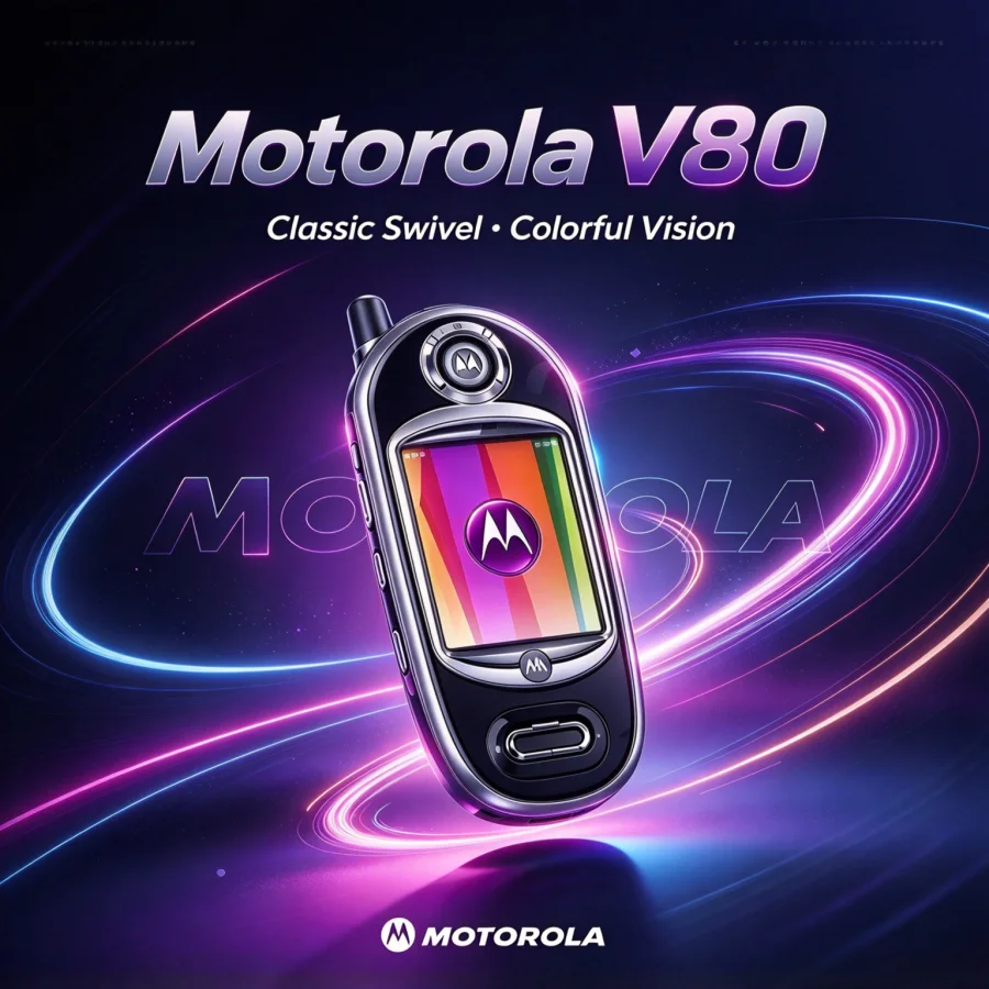 Motorola V80 360-degree rotating cover with rotating screen, nostalgic antique 2G feature phone