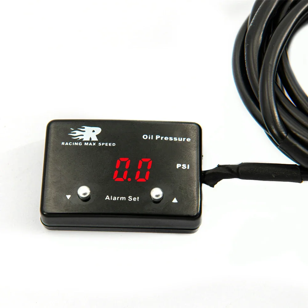 Universal Blue 12v Pressure Display 200 Psi 1/8 Npt Sensor Digital Oil Pressure Gauges/meter With Sensor OPM-01