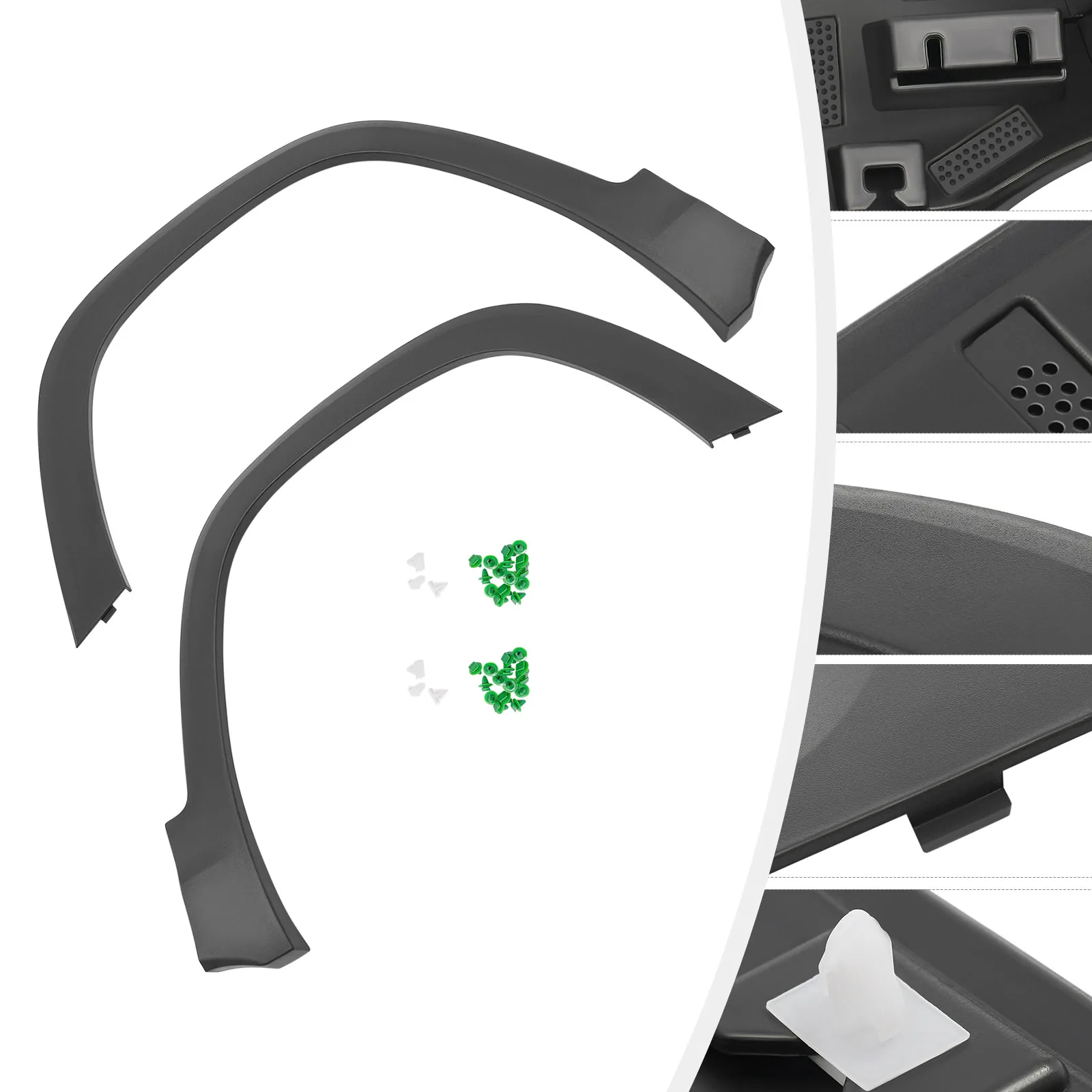 High Quality New Front Fender Flares Set (Left+Right) for 2018-2023 GMC Terrain (AT/SL/SLE/SLT), OE 84579557 & 84579535