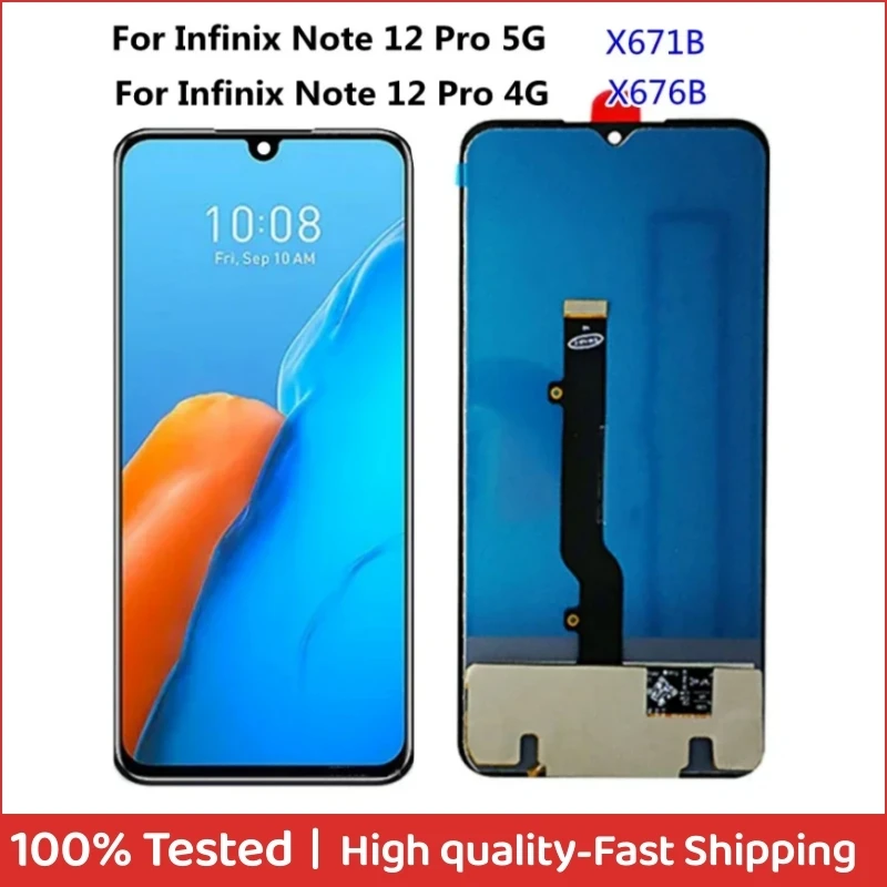 

6.7" LCD For Infinix Note 12 Pro LCD Display Touch Screen Digitizer For Infinix Note12 Pro 5G X676B X671B LCD Display