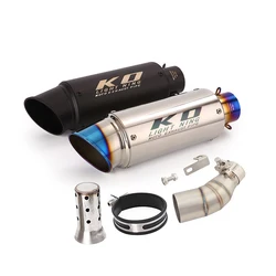 For CF-moto Papio 125 XO-1 XO-2 2023 Motorcycle Exhaust Tail Muffler Middle Mid Link Pipe Tube Stainless Steel 51MM Silencer