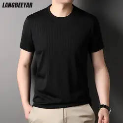 Top Quality New Summer Brand Tops Designer Plain Korean Fashion Tshirt For Men Trendy Short Sleeve Casual Clothes Men