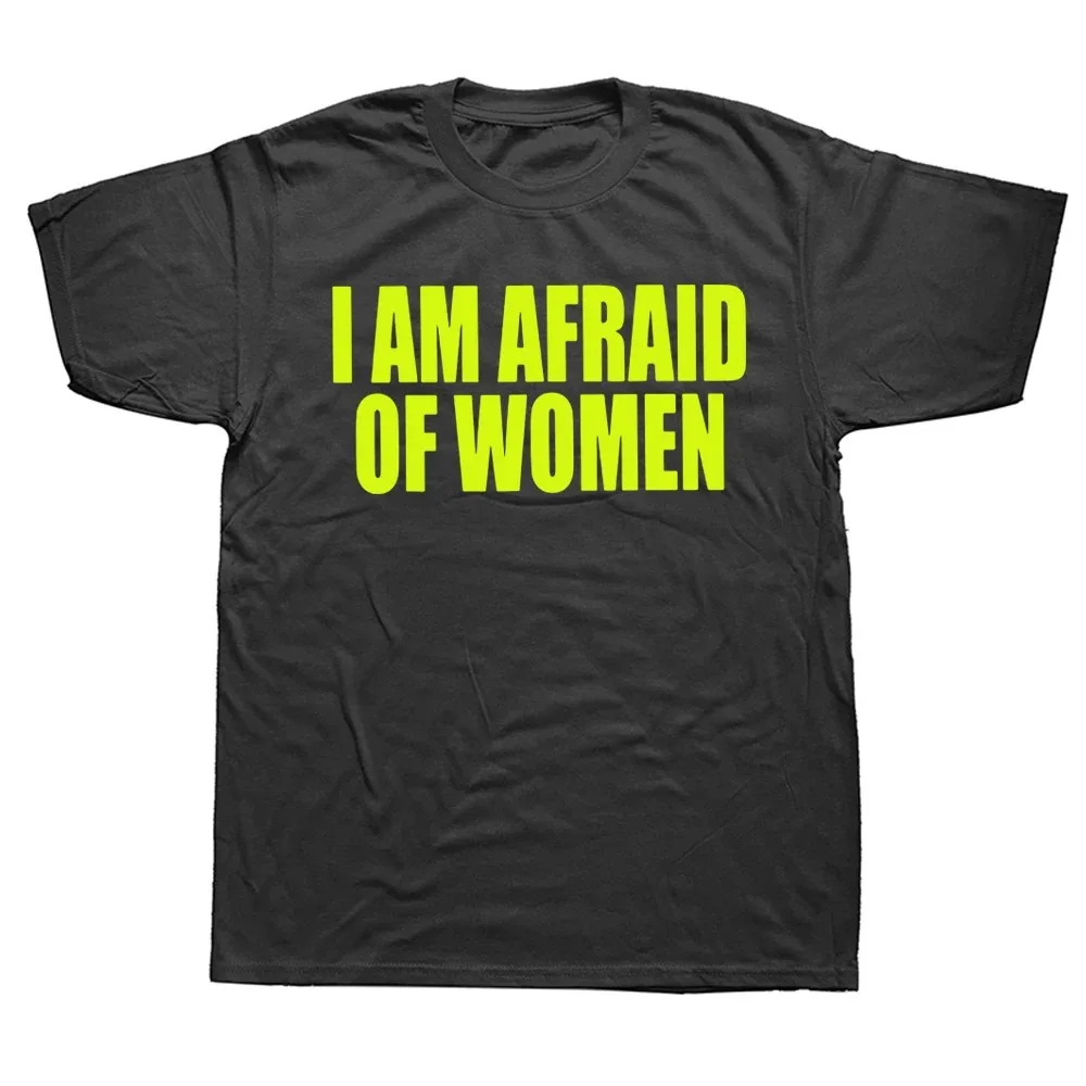 I'm Scared Women's T-Shirt Men's Fashion T-Shirt Cotton T-Shirt Fun Plus Size Women's T-Shirt Boys T-Shirt Gifts Camiseta Summer