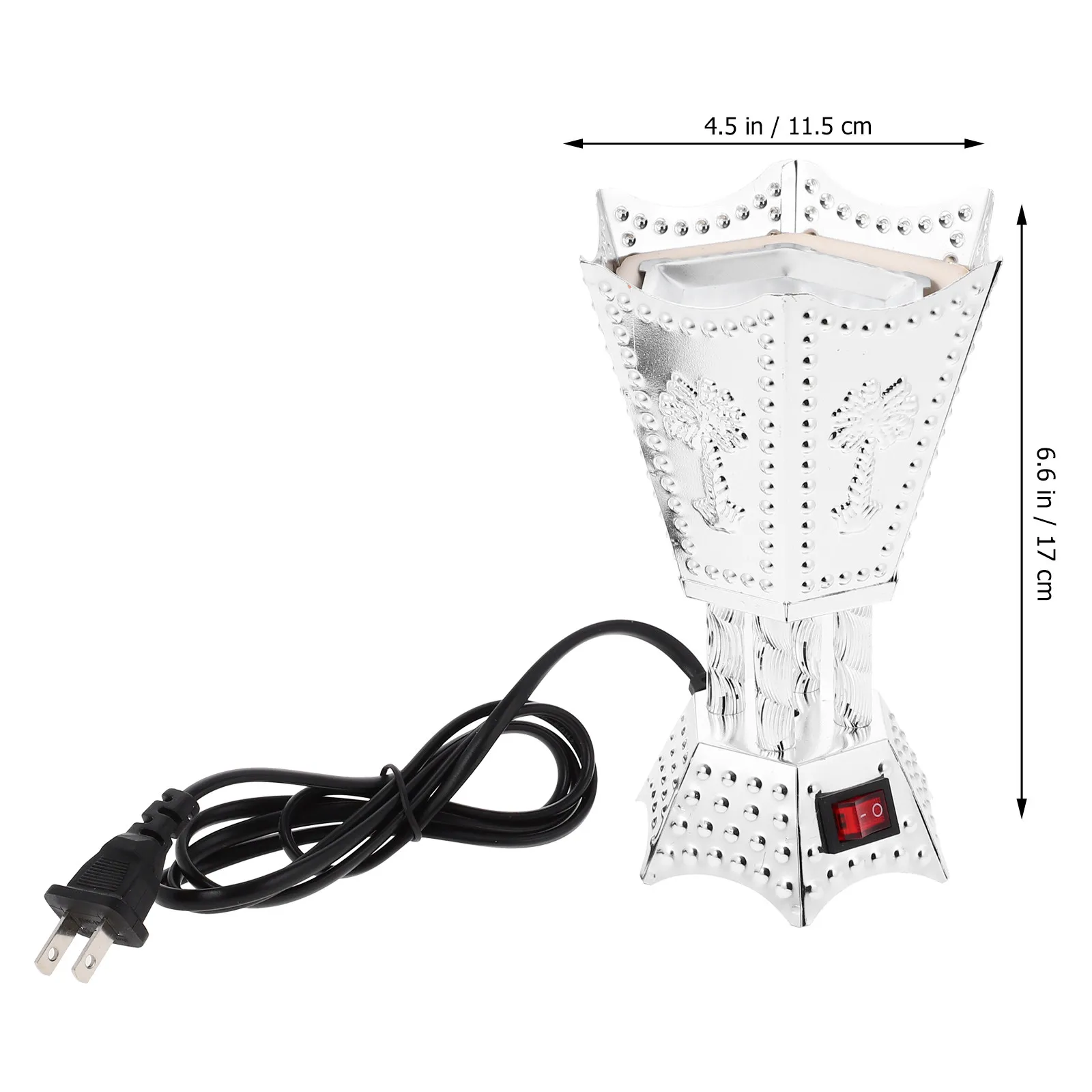 Electric Incense Burner Arabic Style Metal Censer for Home Decor Living Room Bedroom Yoga Sauna Aroma Purifying