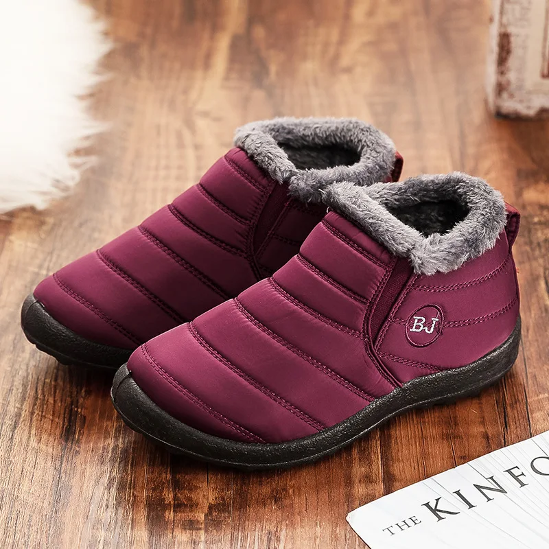 2026 Baumwollschuhe in Übergröße für Damen und Herren, neuer Winterstil mit Plüsch und dicken Schneestiefeln, niedrig geschnittene warme Baumwollstiefel – Detail 2
