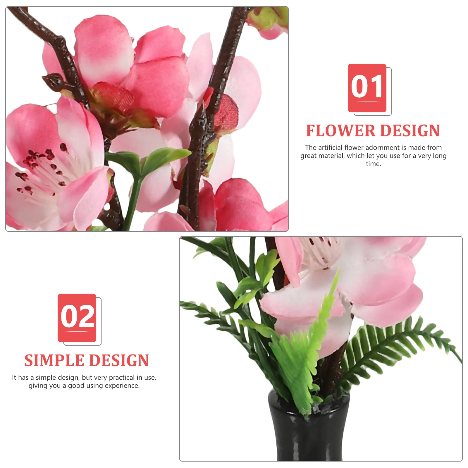 

Sashimi Plate Flower Adornment Kitchen Supply Decorations Fake Flowers Sushi Ornament Artificial Hotel