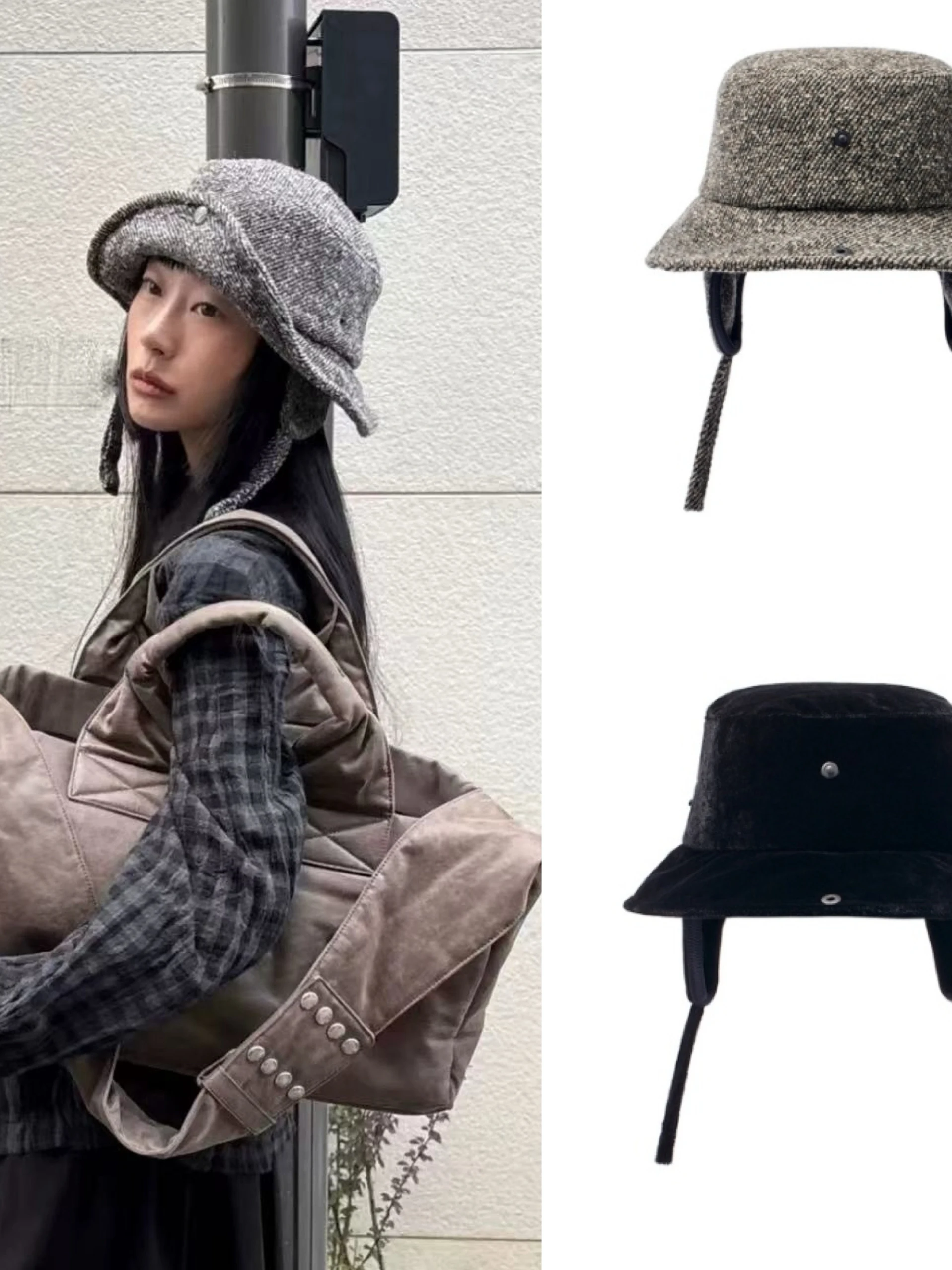 chapeau-de-pecheur-en-laine-chaude-avec-protege-oreilles-amovibles-protection-solaire-bonnet-d'hiver-pour-homme-chapeau-plat-uni-mode-hiver
