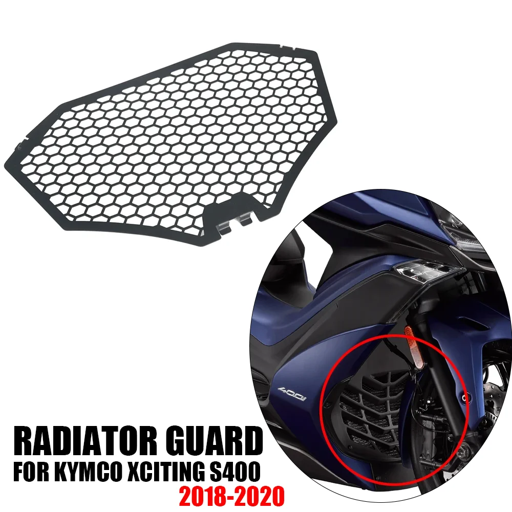 

modified water tank net cover water tank protective cover and heat dissipation in the Guangy For KYMCO Xciting S400 2018 - 2020