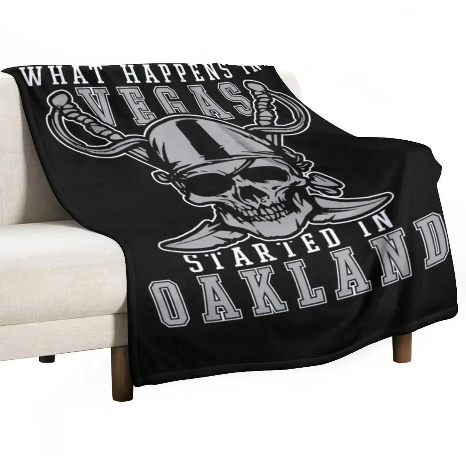 

Футболка с надписью «Что Happens In Vegas Started In Oakland Football Raider», плед, детское одеяло, плед класса люкс, плед с принтами-постерами
