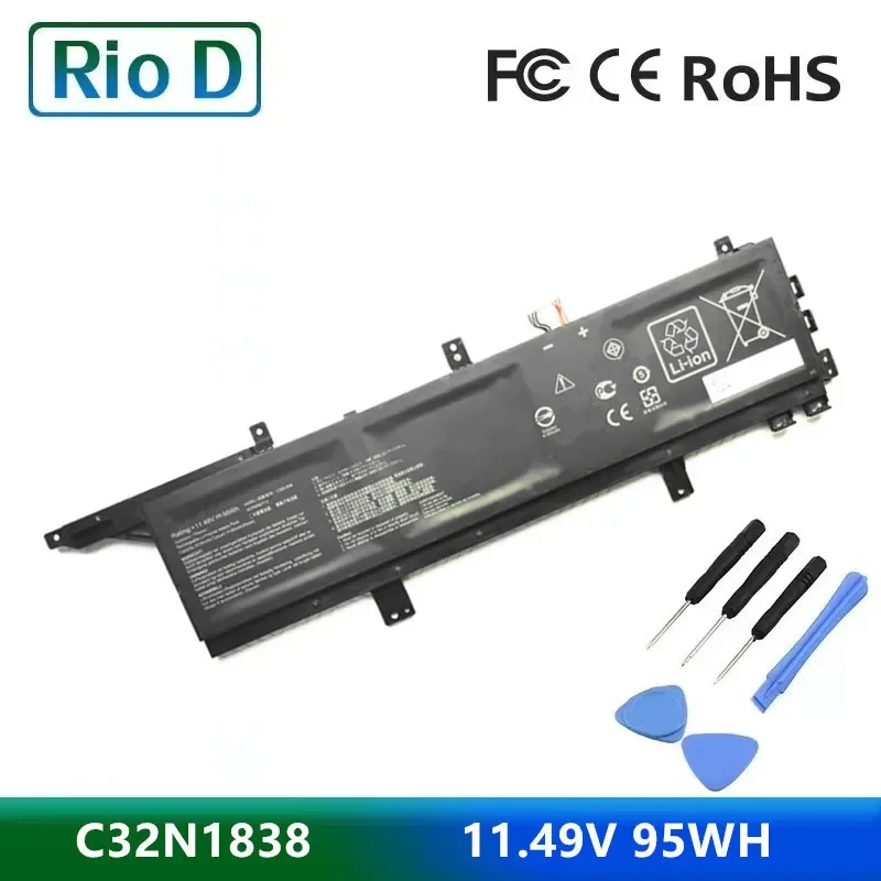 

NEW C32N1838 11.49V 95WhLaptop Battery For ASUS ProArt StudioBook Pro X W730 W730G5T