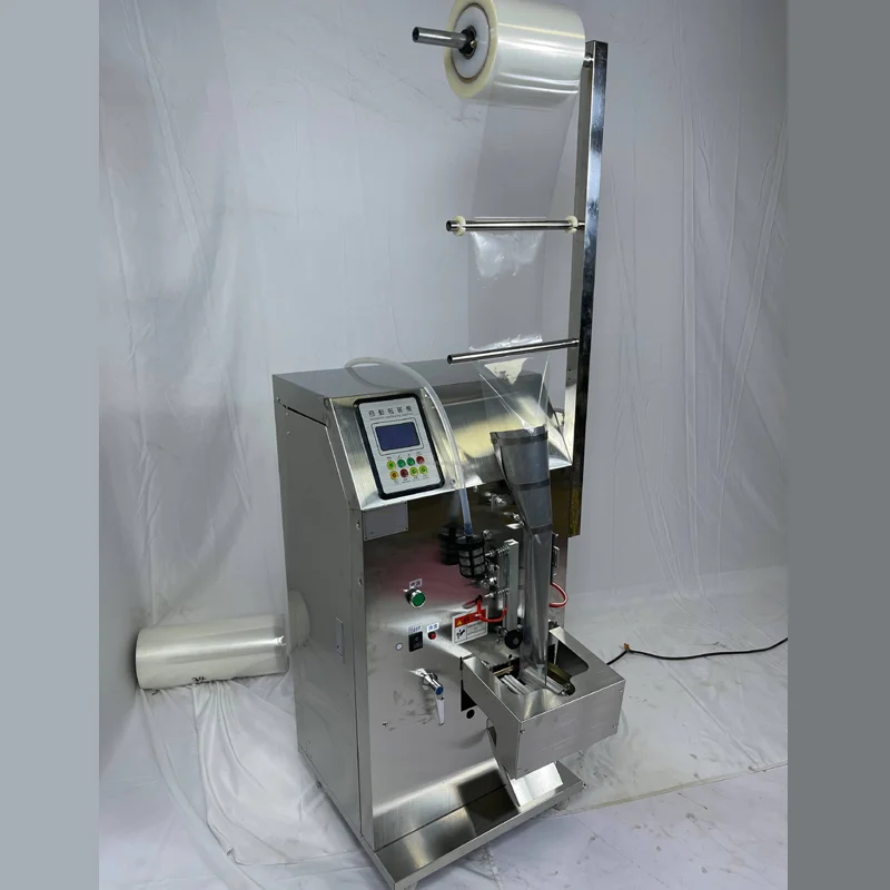 

PBOBP Многофункциональный 5 мл и 150 мл Трехстороннее уплотнение Пластиковый пакет Упаковка для воды Масло Наполняющая жидкость Упаковочная машина