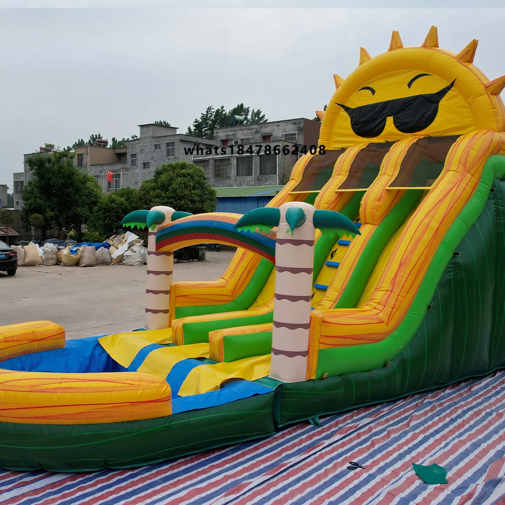 Giant Outdoor Swimming Pool Inflatable Water Slip N Slide Kids Playground Indoor Soft Play Party Equipment